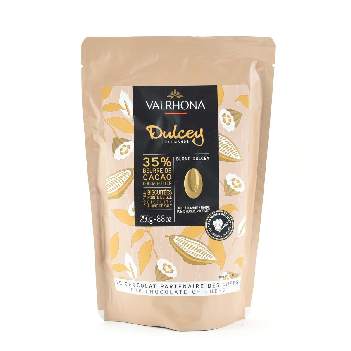 Valrhona 32% Dulcey Blonde Chocolate Feves, Food Related