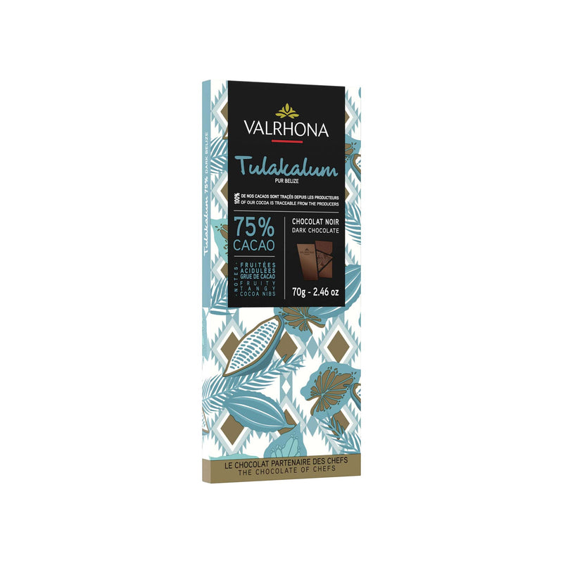 Valrhona Tulakalum 75% Dark Chocolate Bar 70g