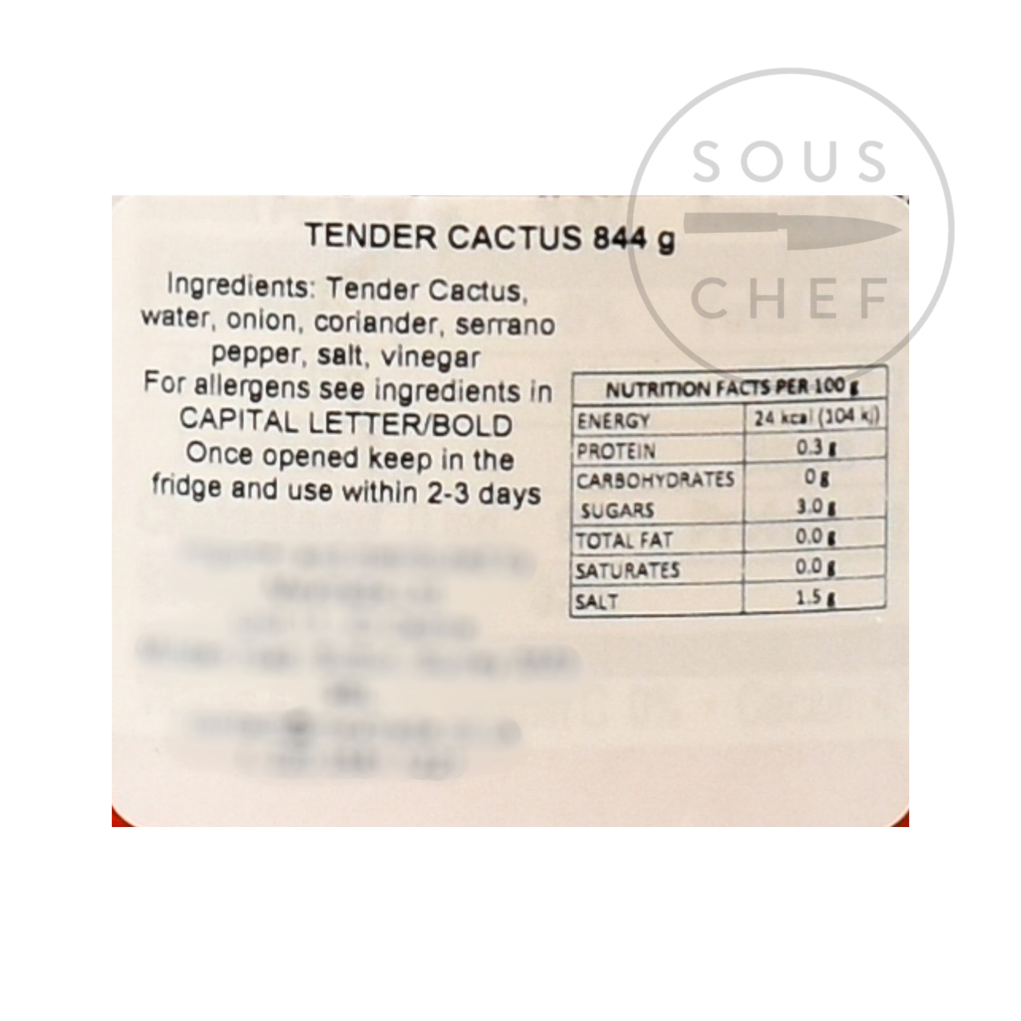 La Costena Cactus 825g Ingredients Pickled & Preserved Vegetables Mexican Food