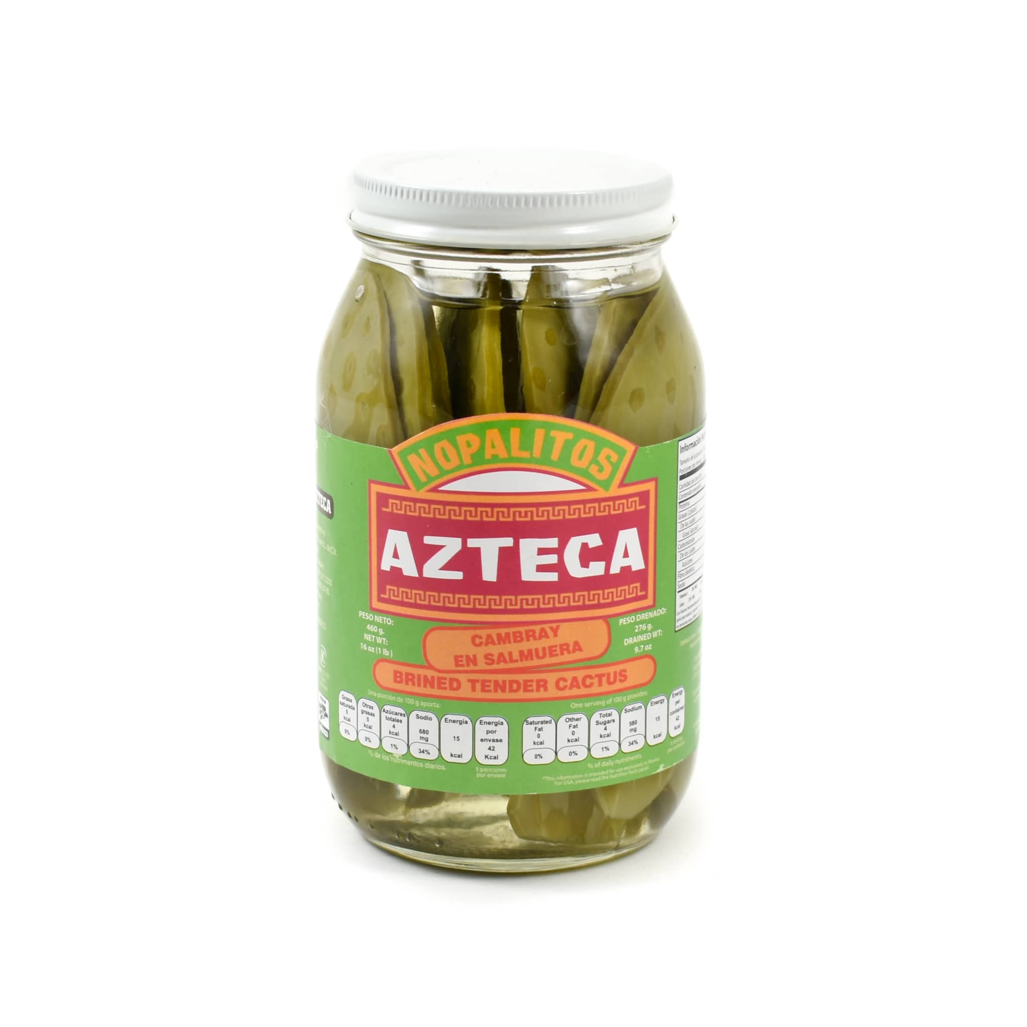 Azteca Cambray Whole Cactus Leaves 460g Mexican Food and Cooking