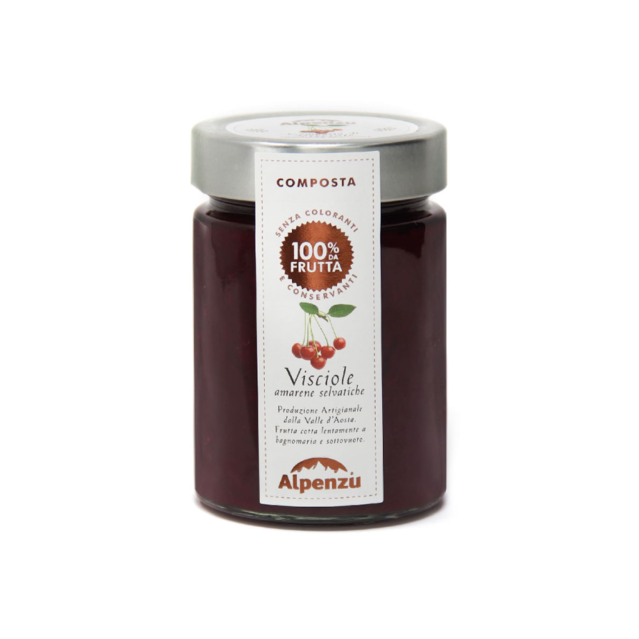 Alpenzu Sour Cherry Preserve 100% Fruit Jam 350g