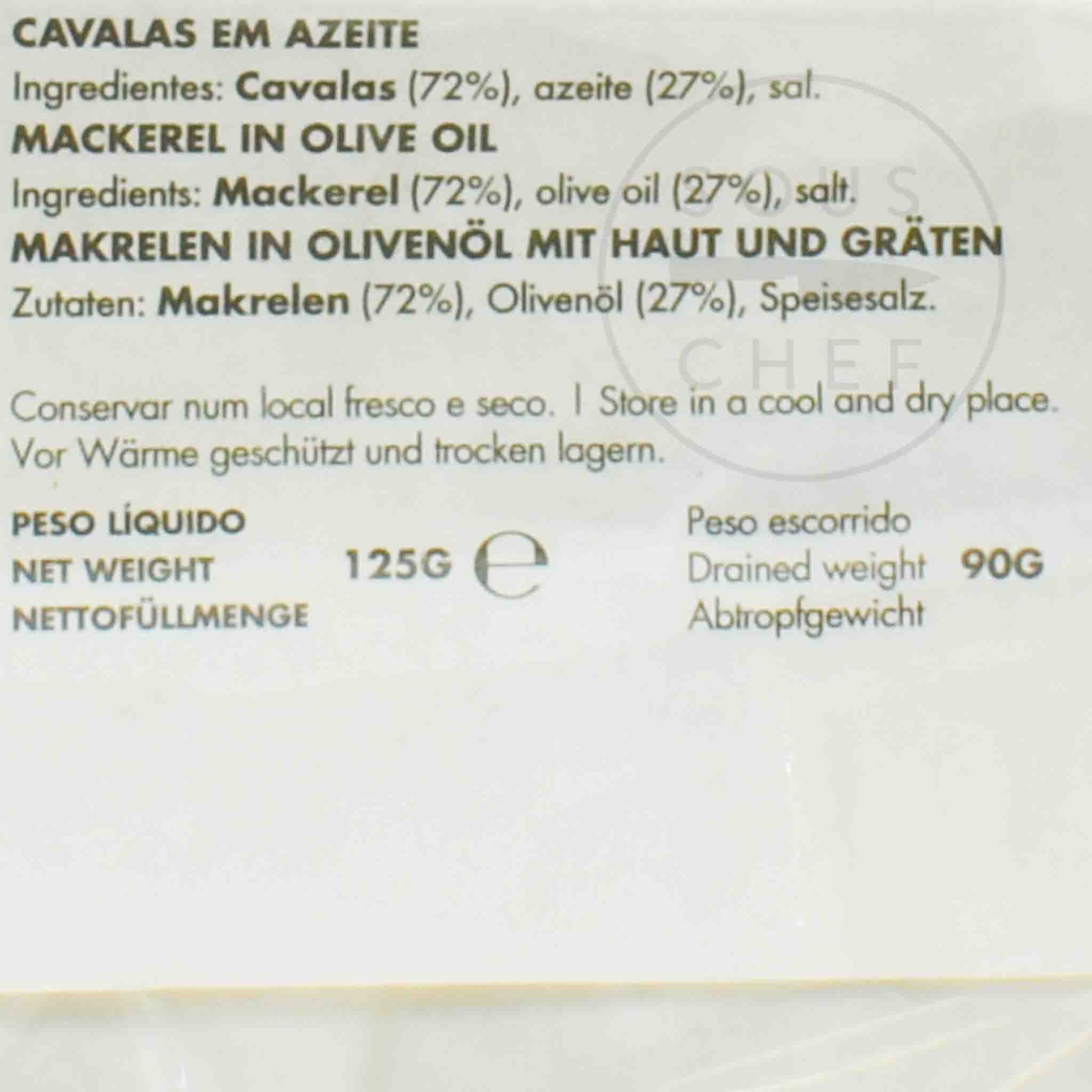 Nuri Mackerel in Olive Oil, 125g