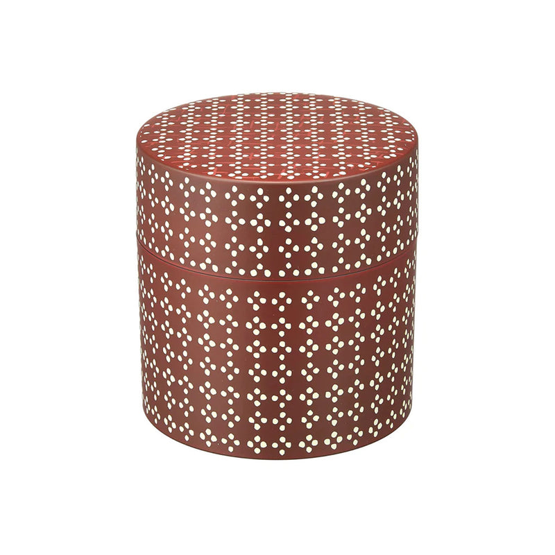 Red Pattern Fabric Tea Box, 350ml