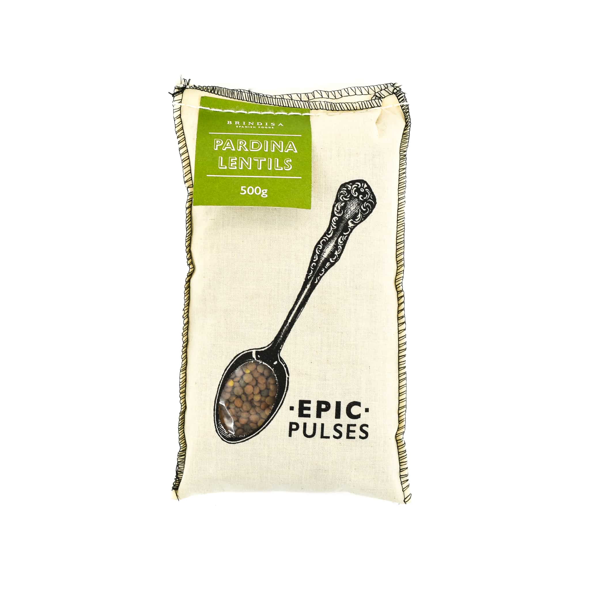 Brindisa Epic Pardina Lentils in Cloth Sack 500g