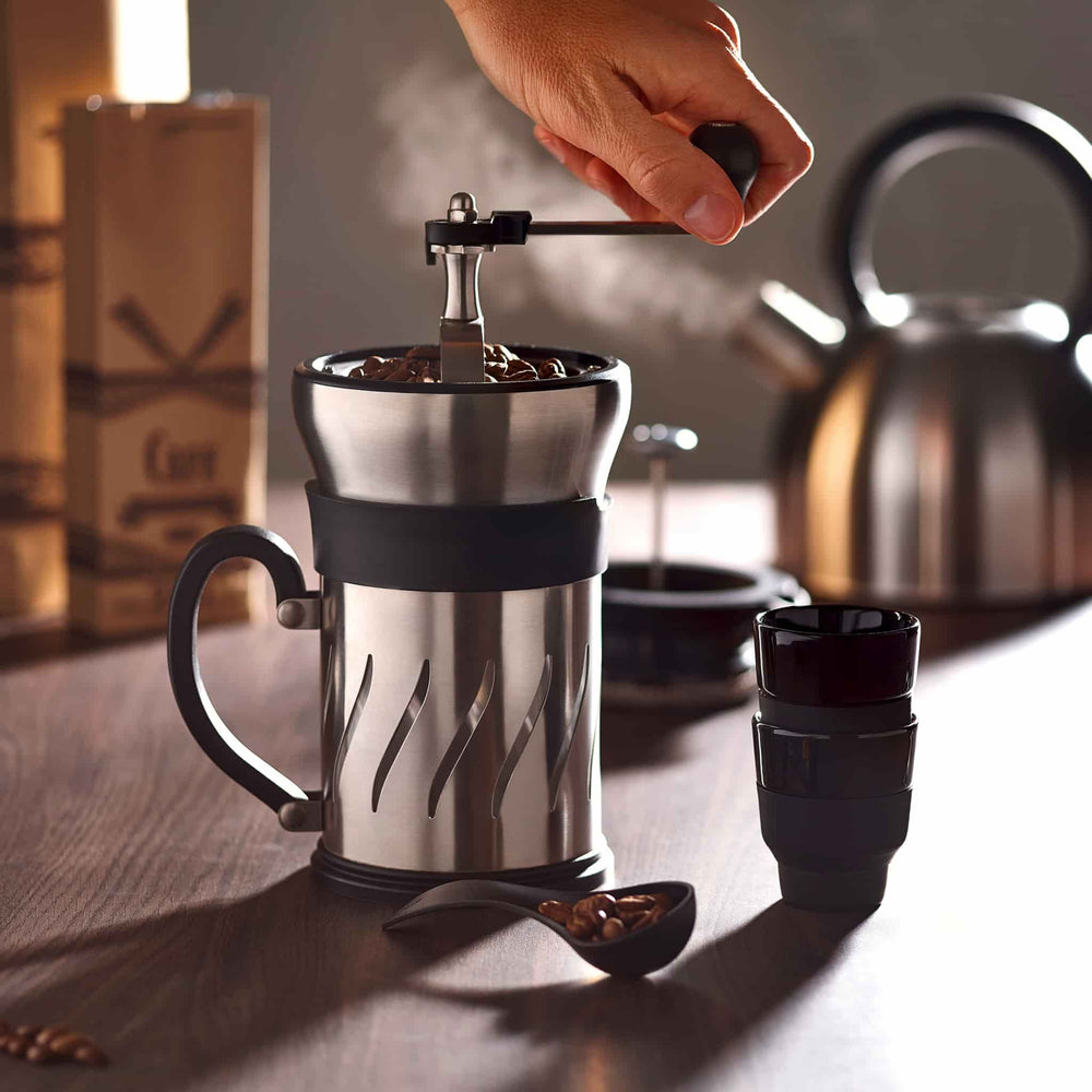 Peugeot Paris Press Coffe Mill and French Press 15cm | Buy online UK ...