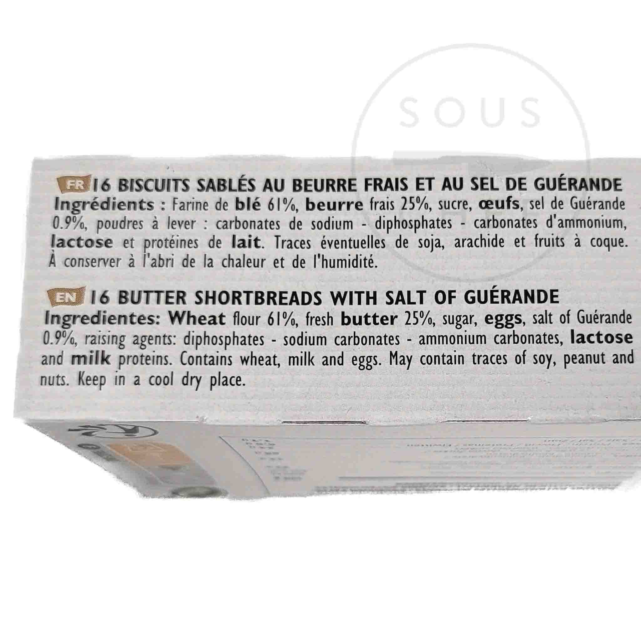 Filet Bleu Butter Shortbread With Guerande Sea Salt 130g