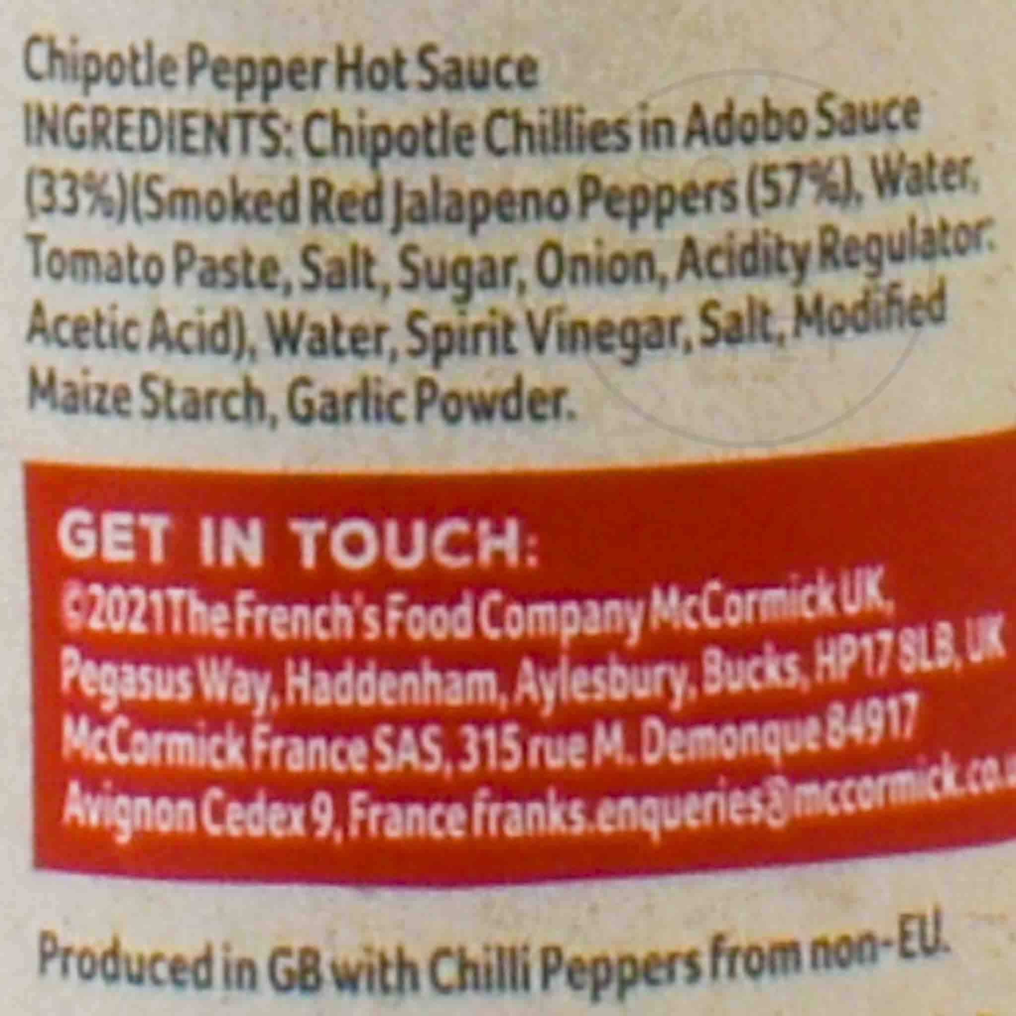 Frank's Redhot Craft Chipotle 145ml