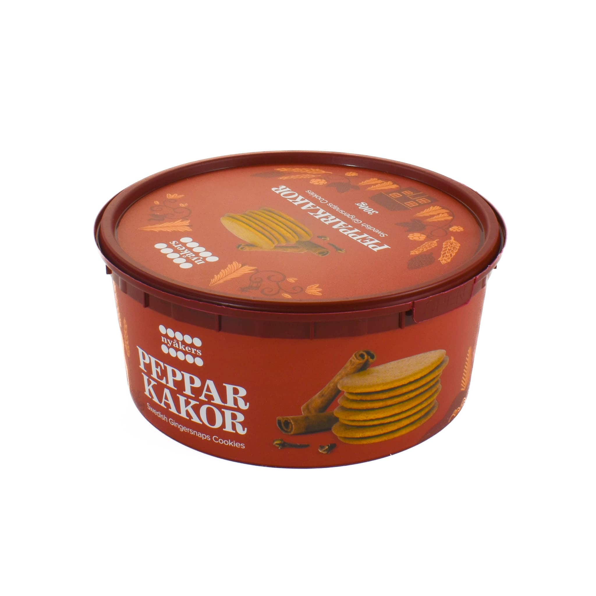 Nyakers Ginger Snaps In Plastic Tub 300g
