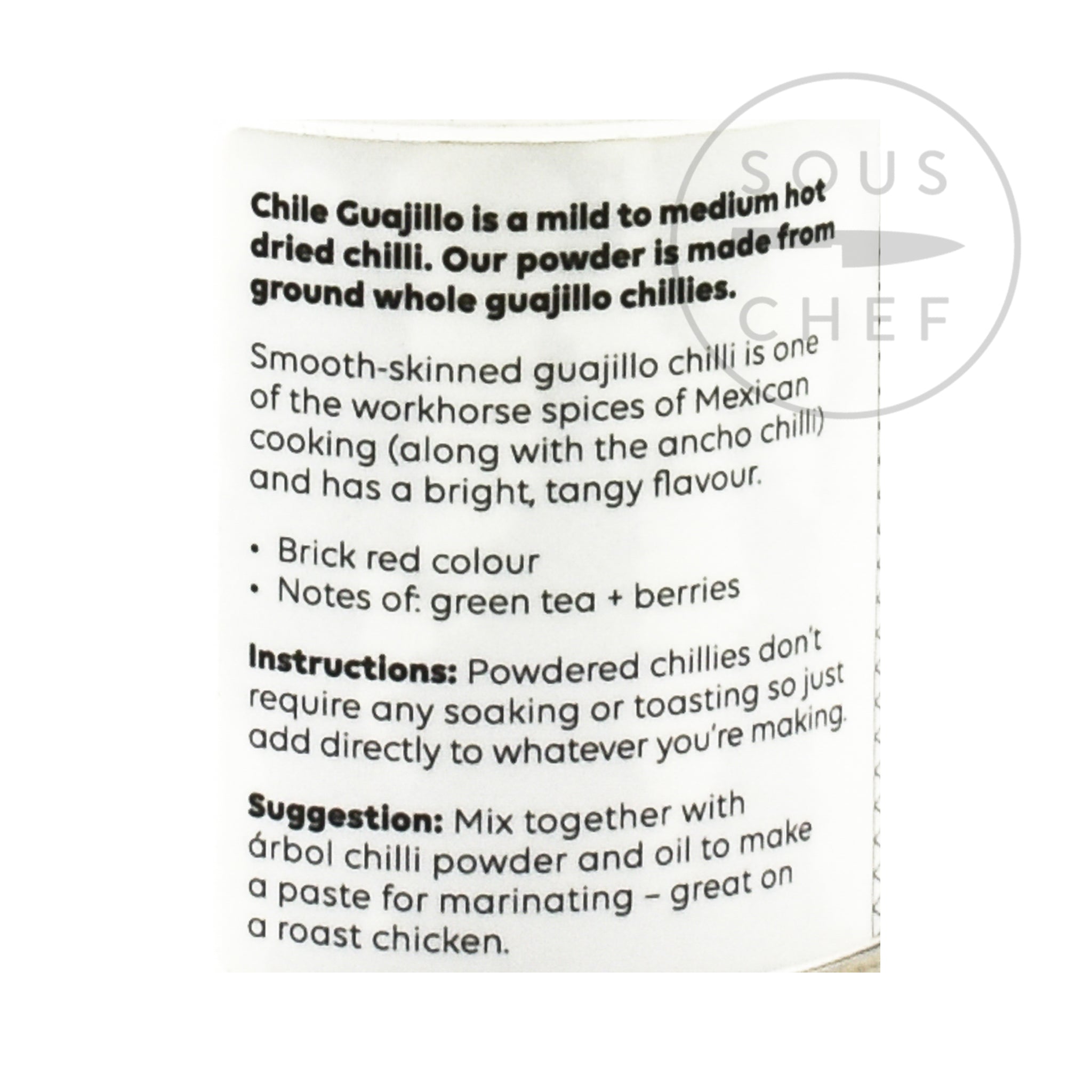 Cool Chile Co Guajillo Powder 60g Ingredients Herbs & Spices Dried Chillies Mexican Food