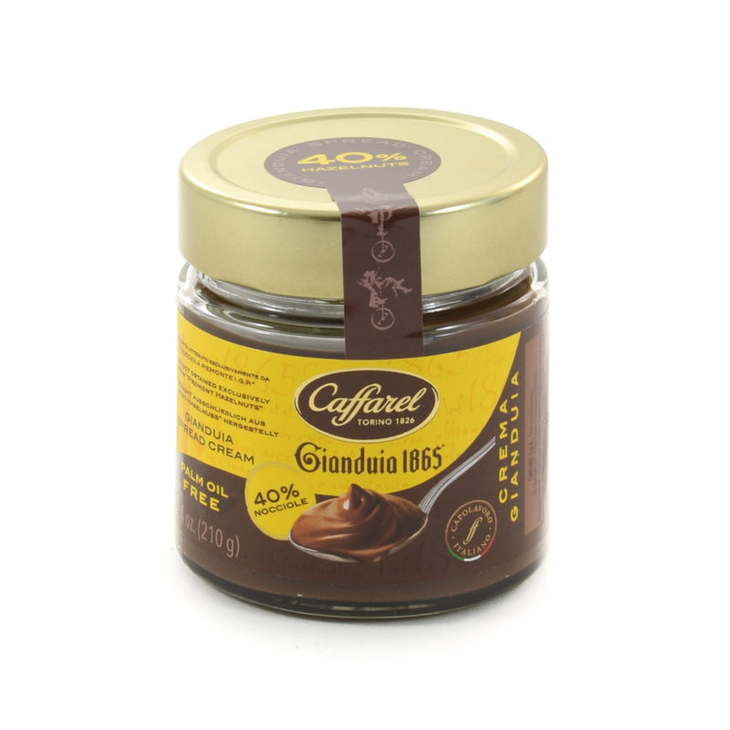 Caffarel Premium Gianduia Spread with 40% Hazelnuts, 210g