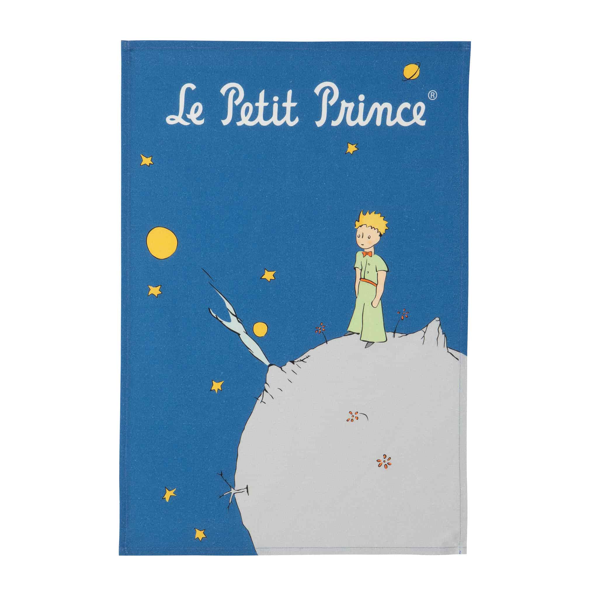 Le Petit Prince in Space Tea Towel