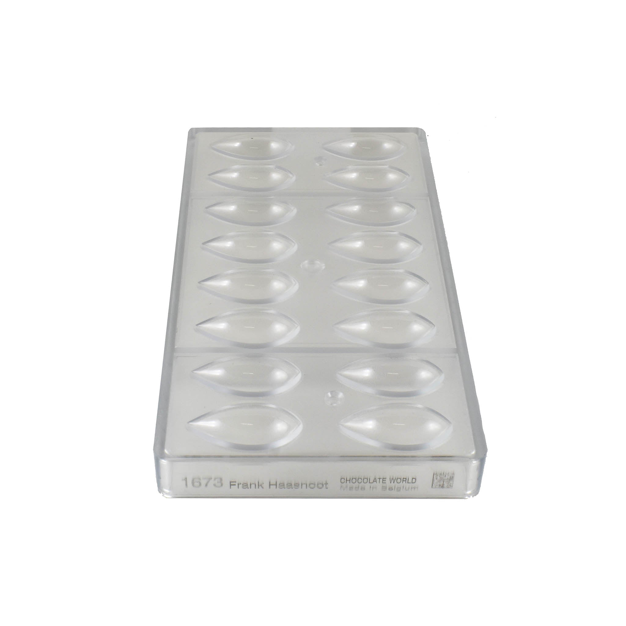 Quenelle Chocolate Tray Mould, 45x25x12mm