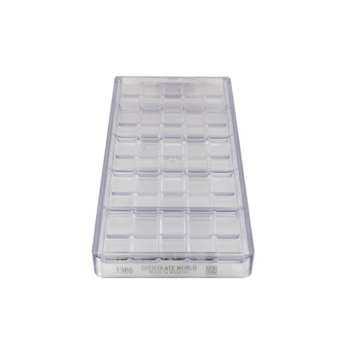 Ribbed Tablet Chocolate Tray Mould, 117x50x7mm