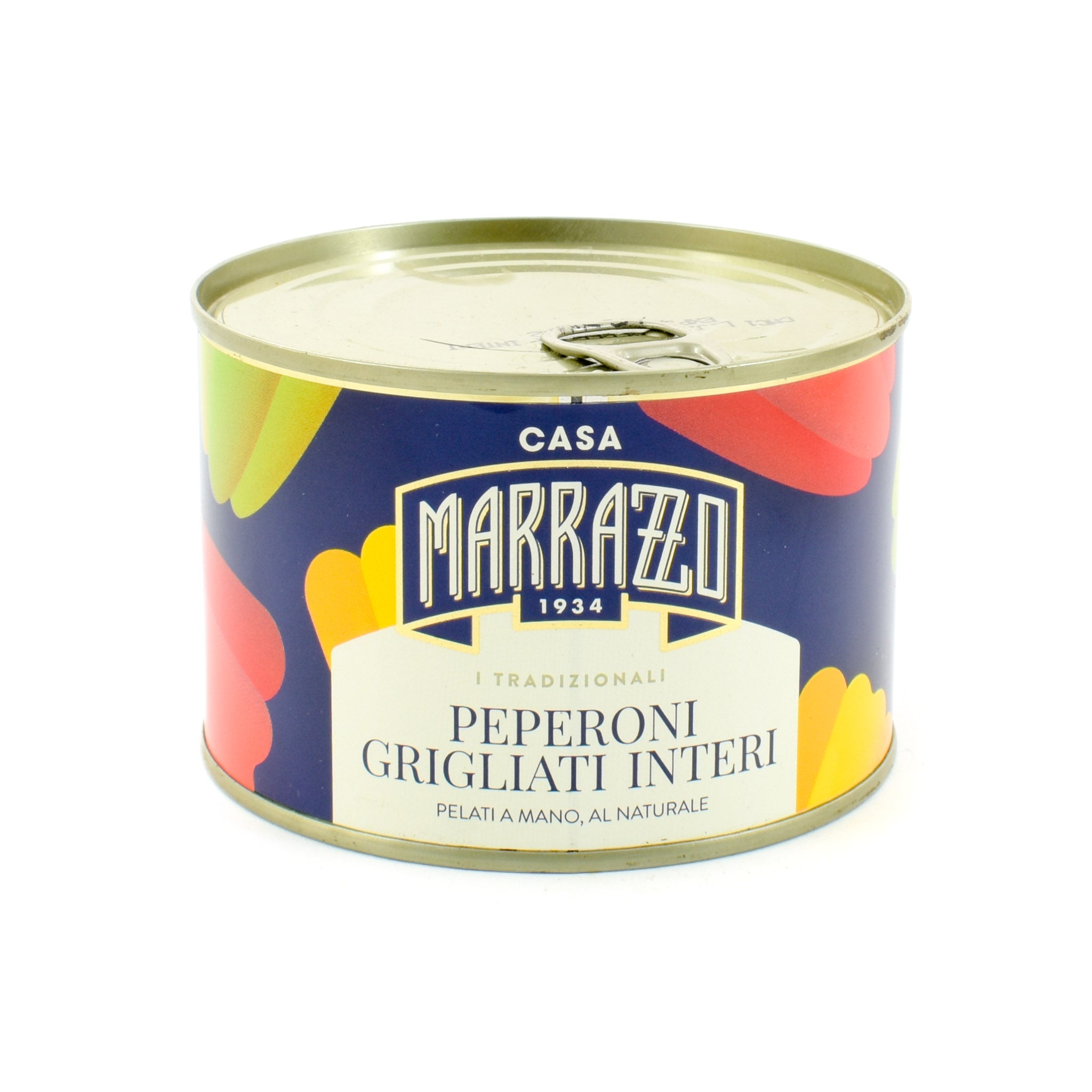 Casa Marrazzo Whole Grilled Hand-Peeled Peppers in Brine 420g