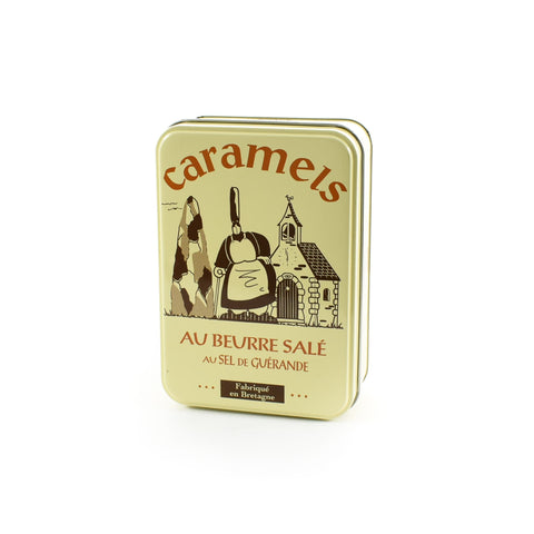 French Salted Butter Caramels in Gift Tin, 150g
