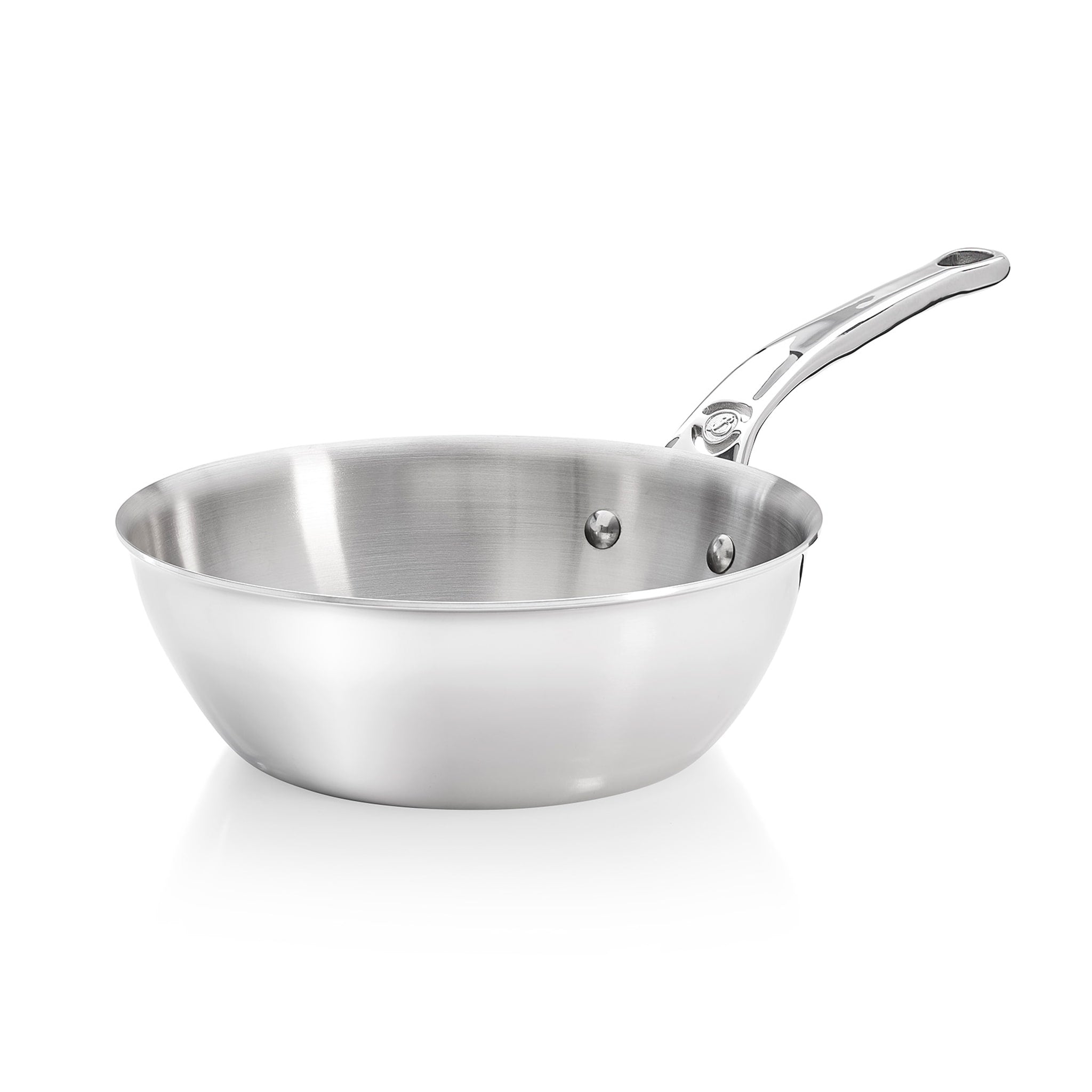 De Buyer Affinity Stainless Steel Curved Saute Pan 24cm