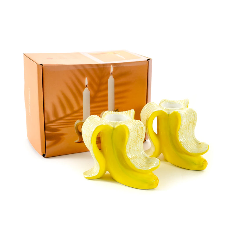 Banana Candle Holder Set