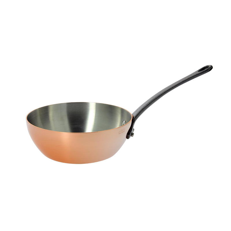 De Buyer Prima Matera Induction Copper Saute Pan - Conical Cookware Pots & Pans French Food