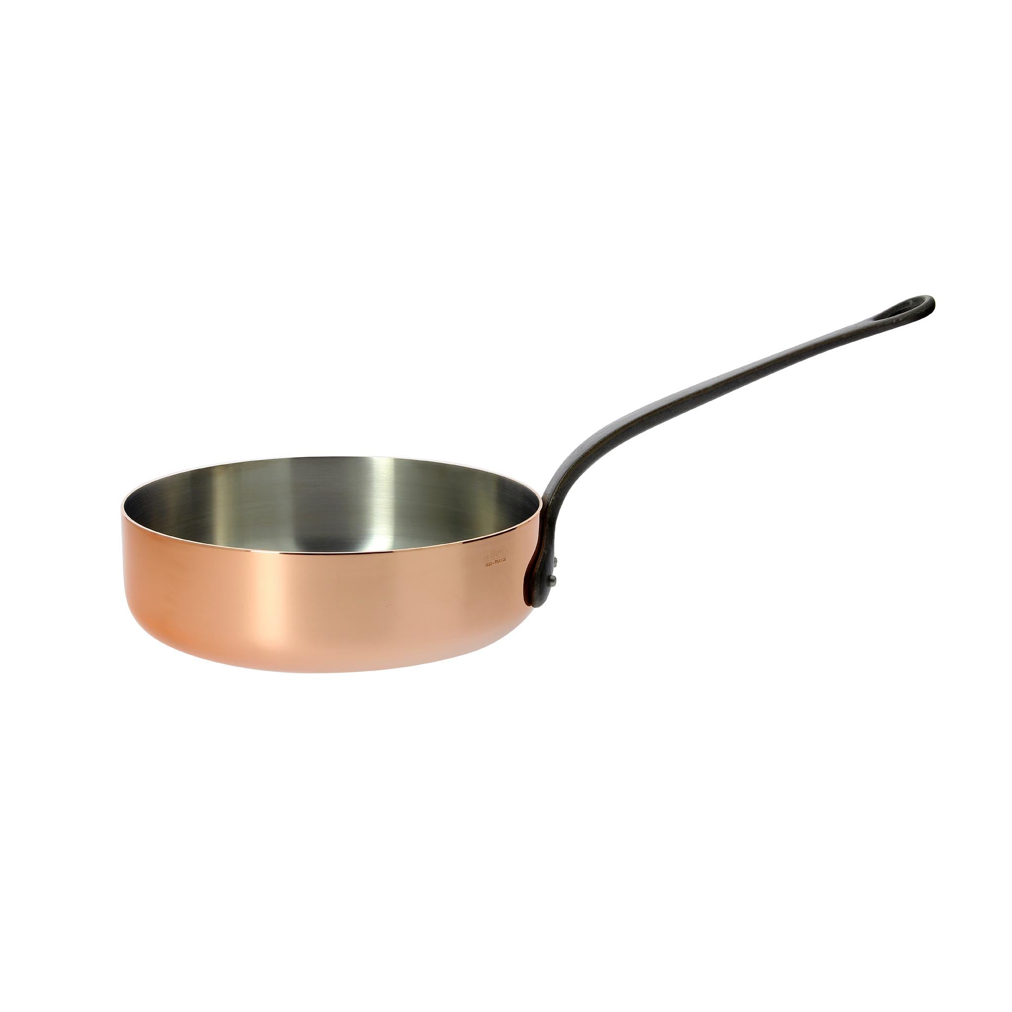 De Buyer Prima Matera Induction Copper Saute Pan - Straight Cookware Pots & Pans French Food