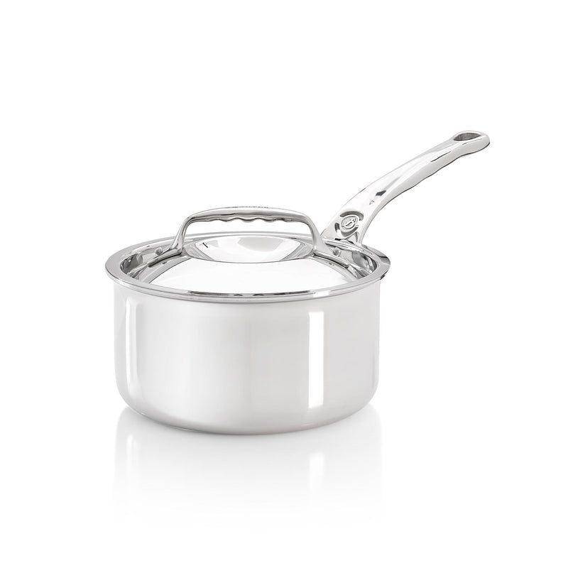 De Buyer Affinity Stainless Steel Saucepan with Lid 18cm Cookware Pots & Pans French Food