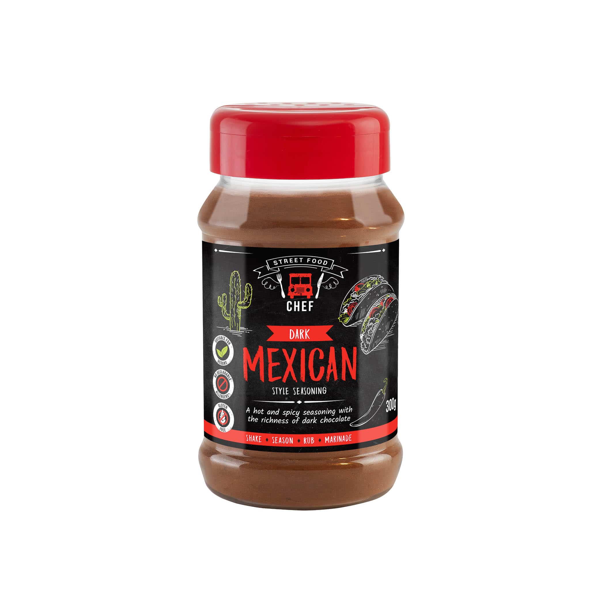 Essential Cuisine Street Food Dark Mexican Seasoning 300g