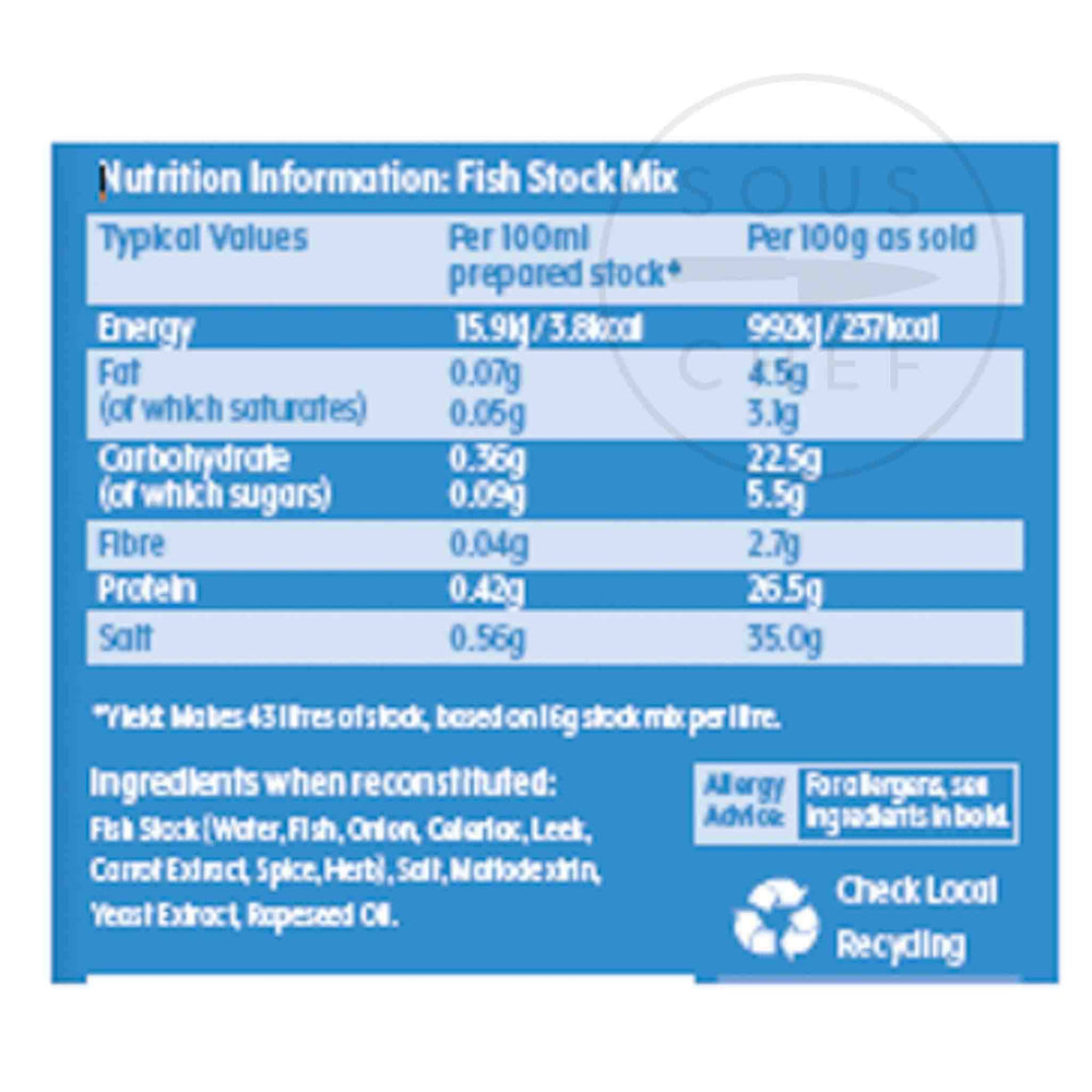 Shared Fish Stock Essential Cuisine Fish Stock Mix 700g | Buy online UK – Sous Chef UK