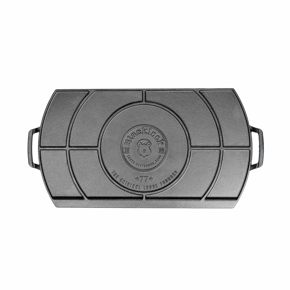 Lodge Blacklock Cast Iron Double Burner 25.5x50.8cm