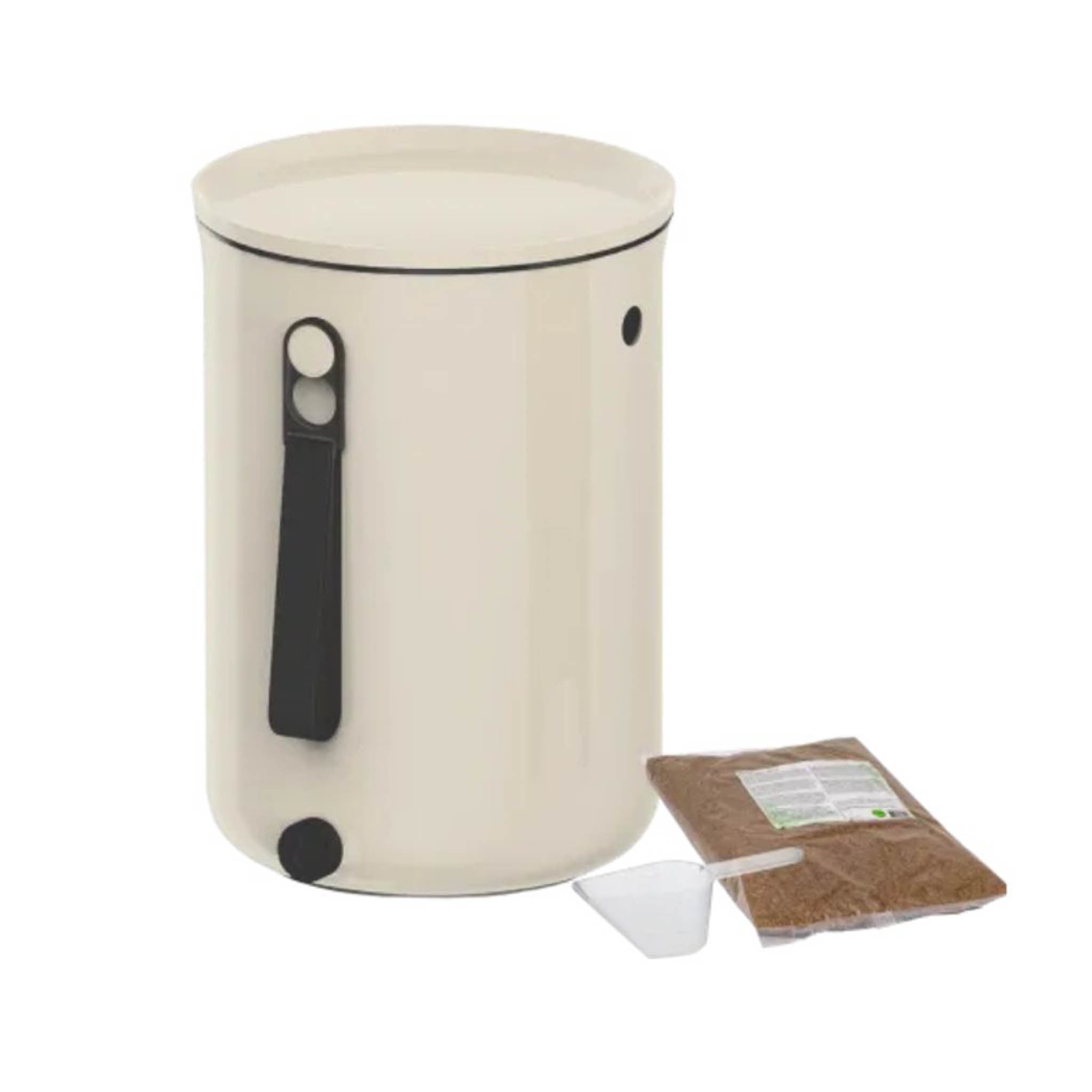 Skaza Organko II Cream Kitchen Composter Starter Kit