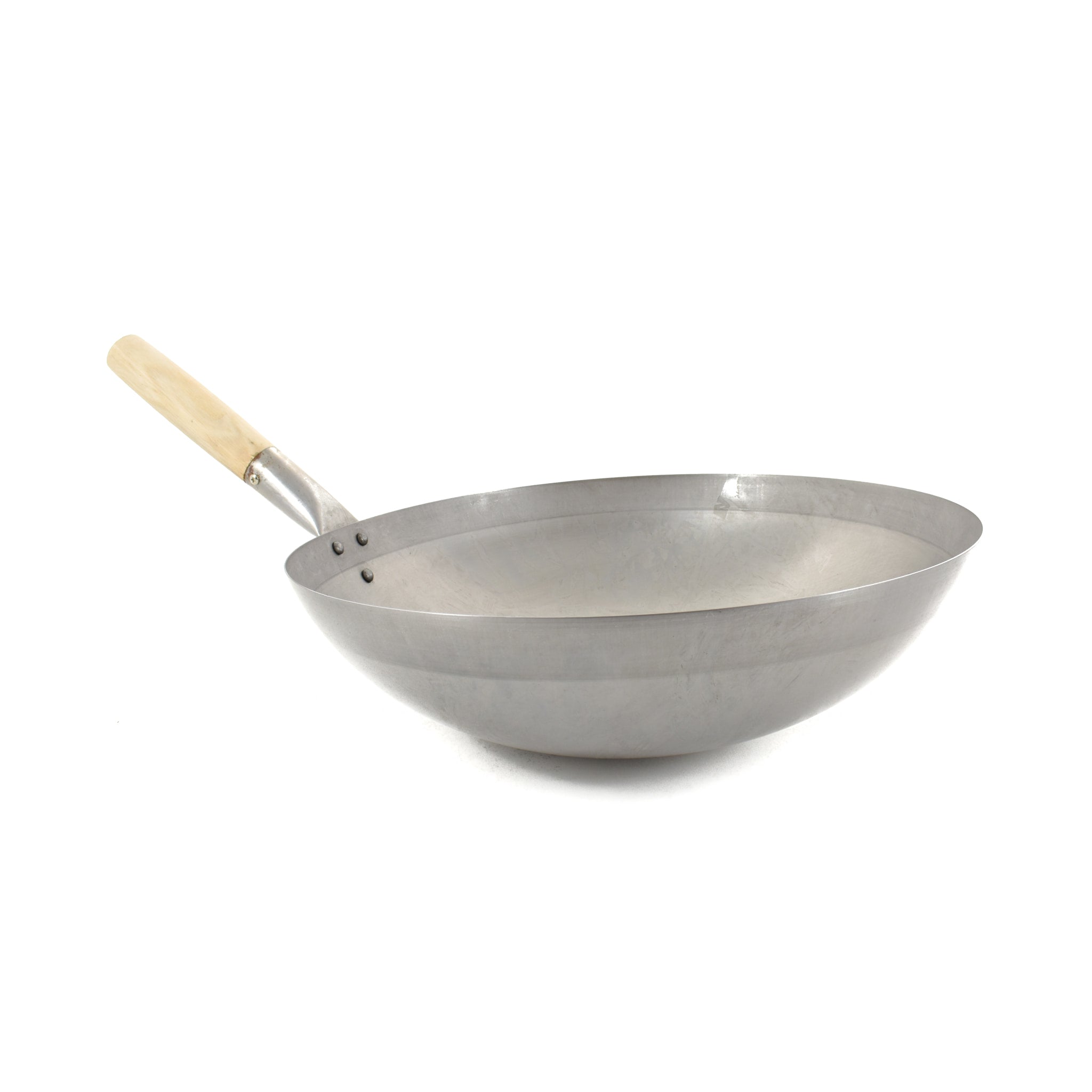 Traditional Round-Base Carbon Steel Wok