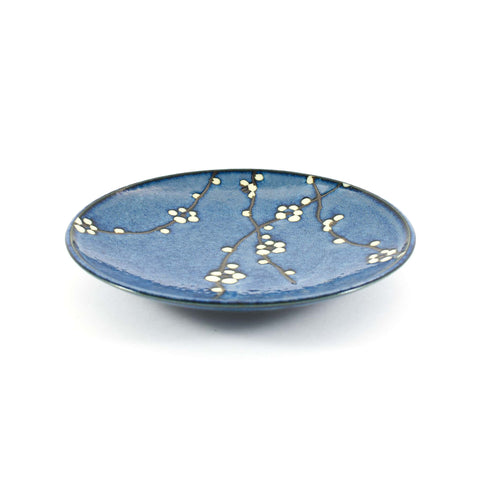 Blue Sakura Side Plate, 22.5cm