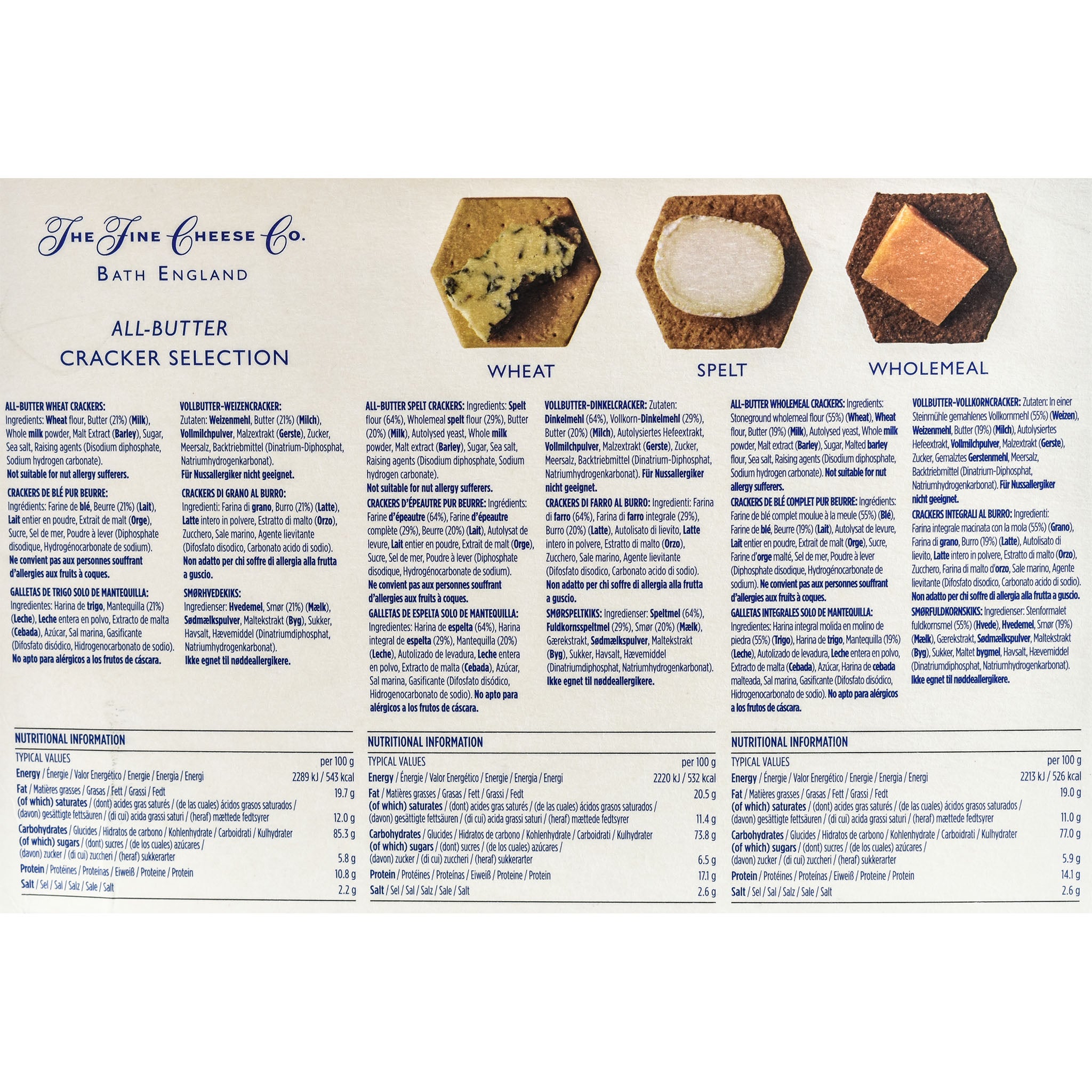 The Fine Cheese Co. All Butter Cracker Selection Box 375g