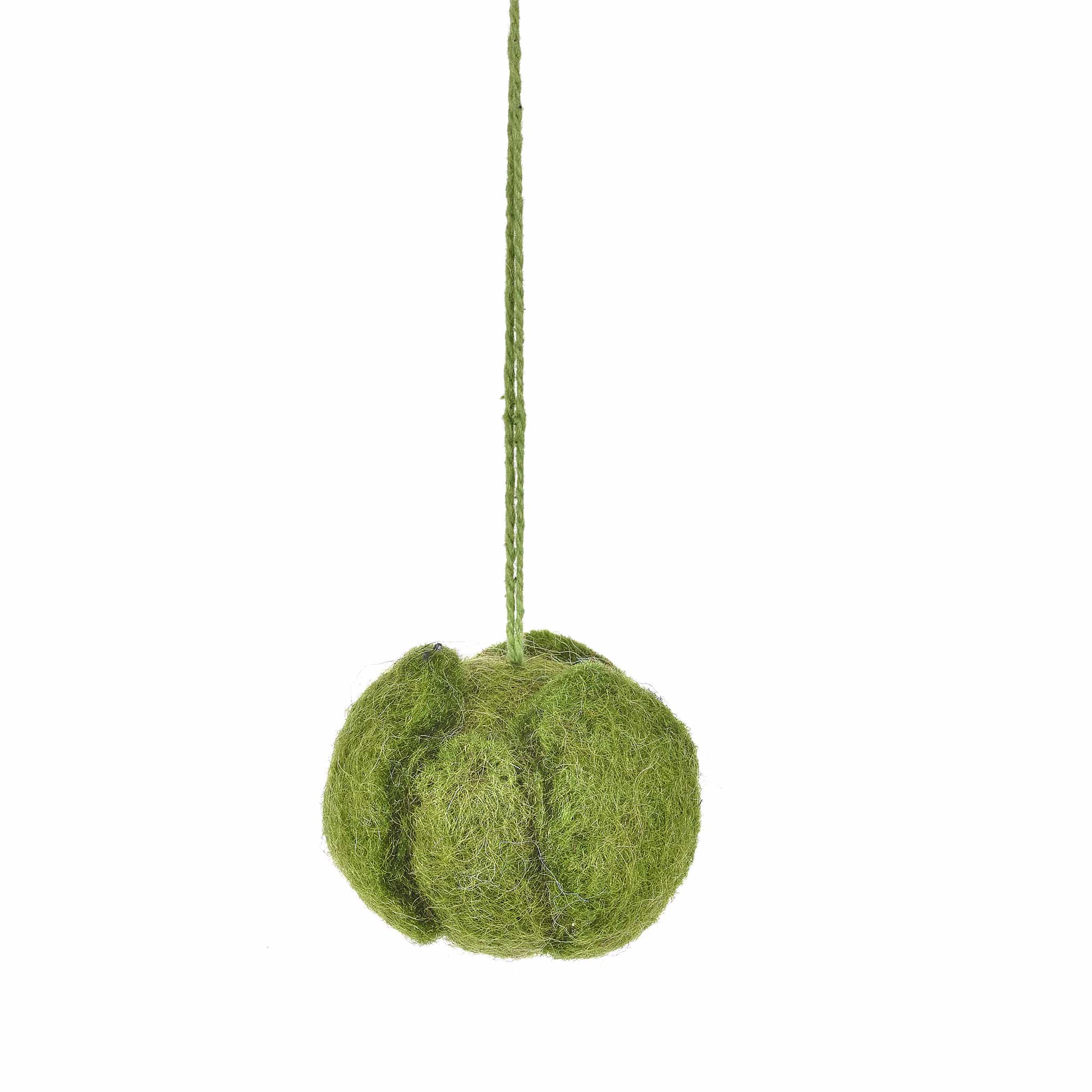 Christmas Dinner Felt Tree Decorations x 4 Brussel sprout
