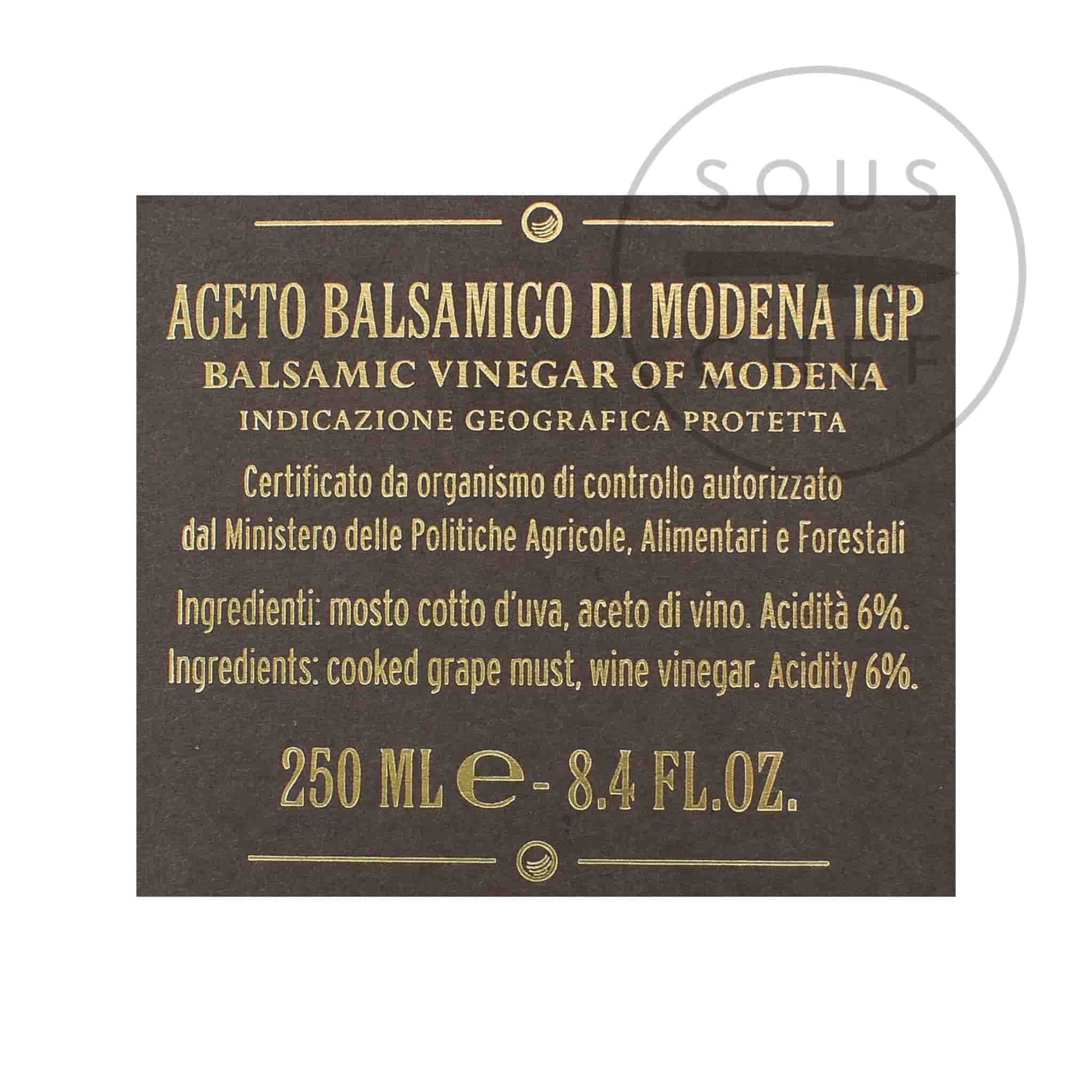 Giuseppe Giusti 4 Gold Medal Balsamic Vinegar 15 Year Aged 250ml