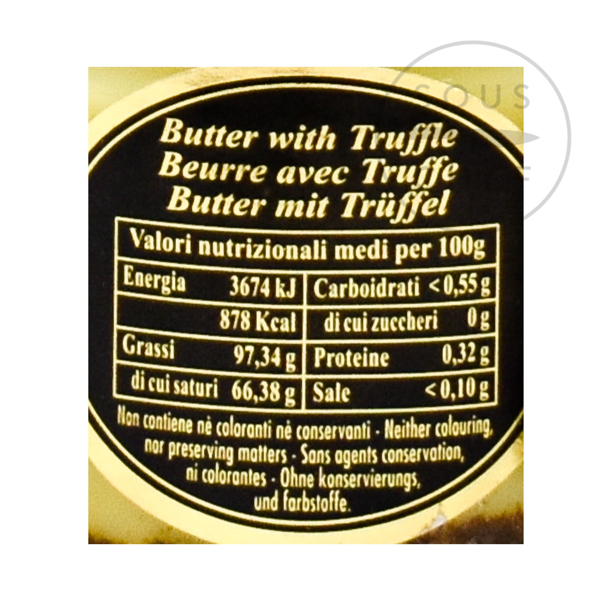 Truffle Butter 80g nutritional information