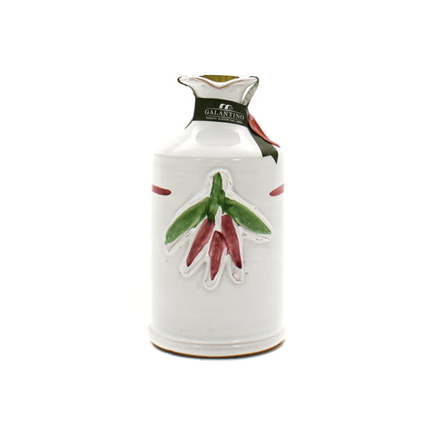 Puglian Olive Oil with Chilli in Terracotta Bottle, 250ml
