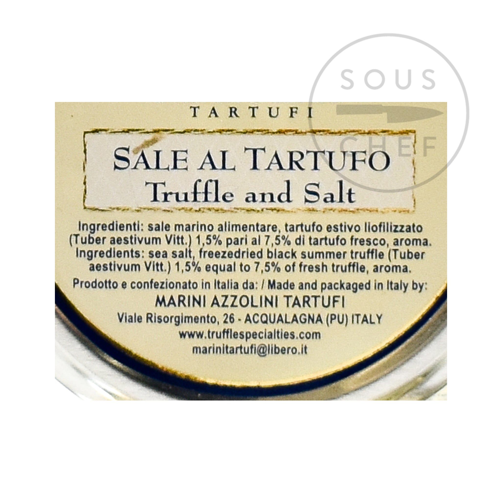 Truffle Salt 100g ingredients