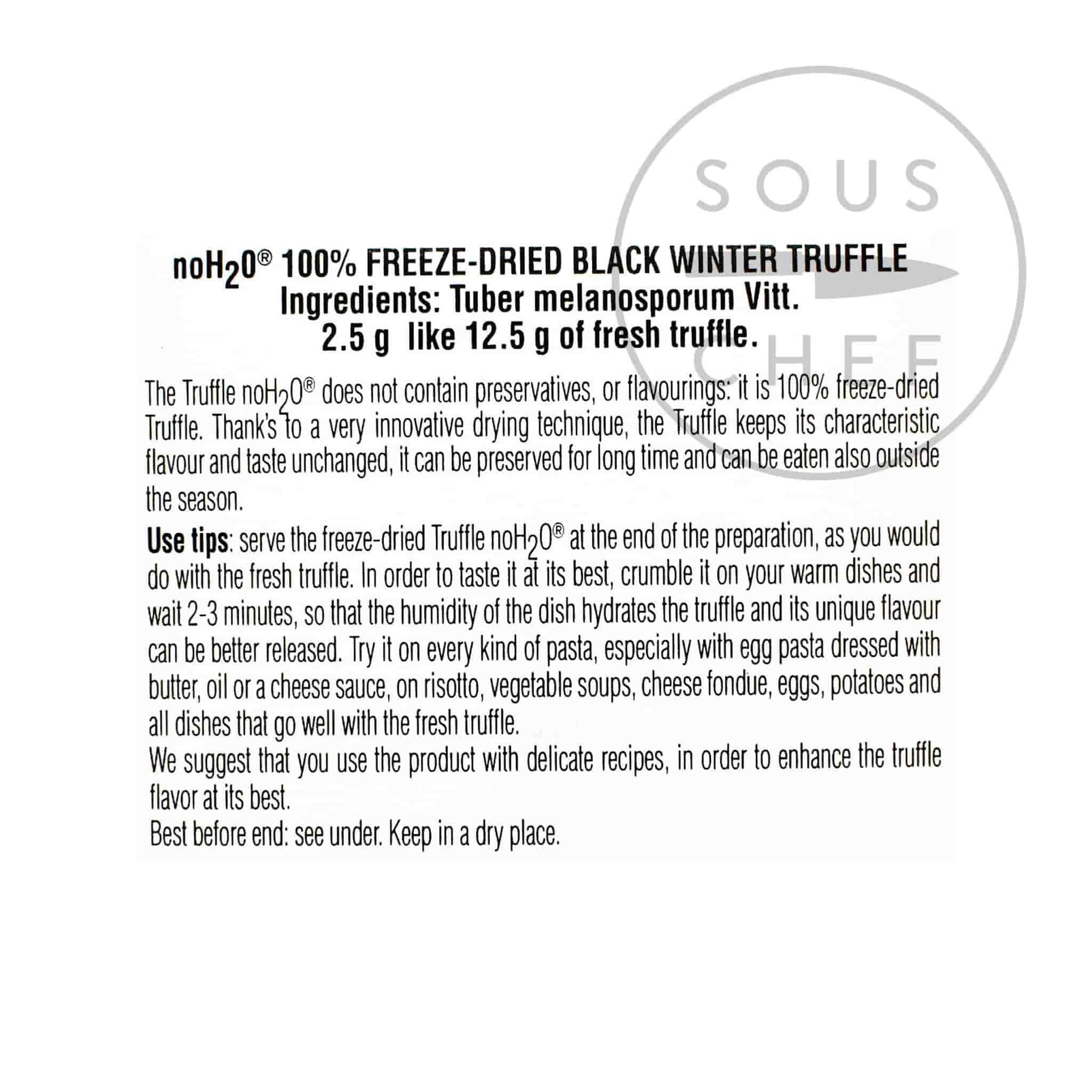 Freeze-Dried Winter Black Truffle, 2.5g