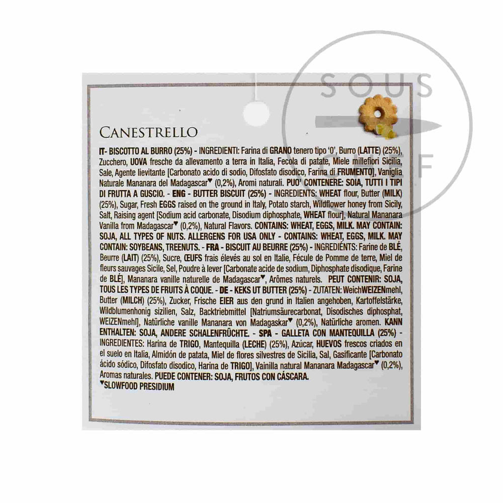 Loison Luxury Assorted Biscuit Tin 280g ingredient