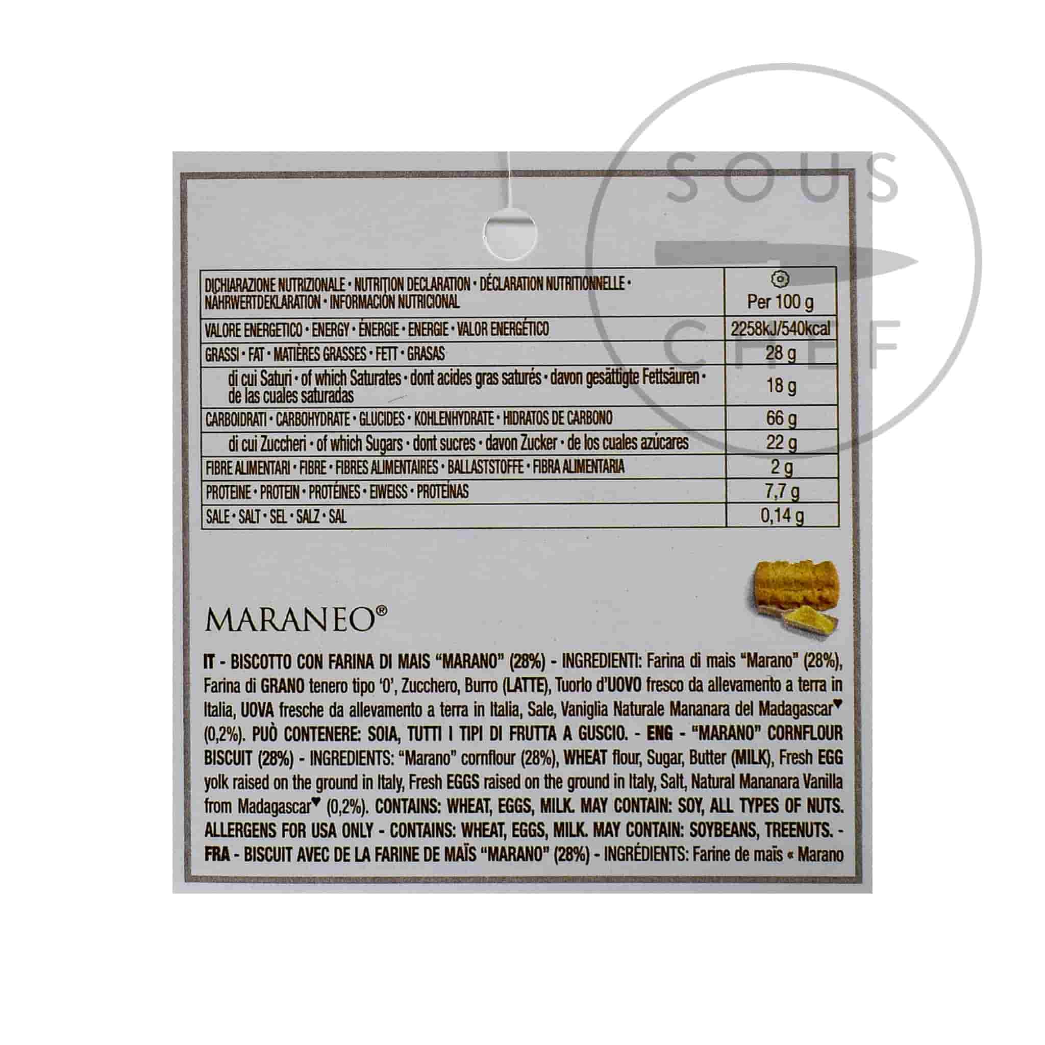 Loison Luxury Assorted Biscuit Tin 280g nutrition