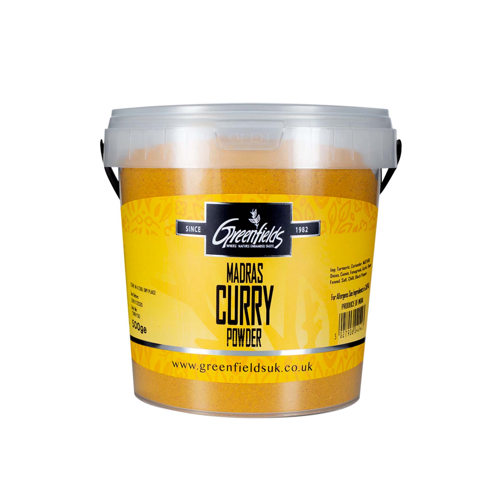 Greenfields Curry Powder Madras Catering Size Ingredients Herbs & Spices Catering Size Herbs & Spices