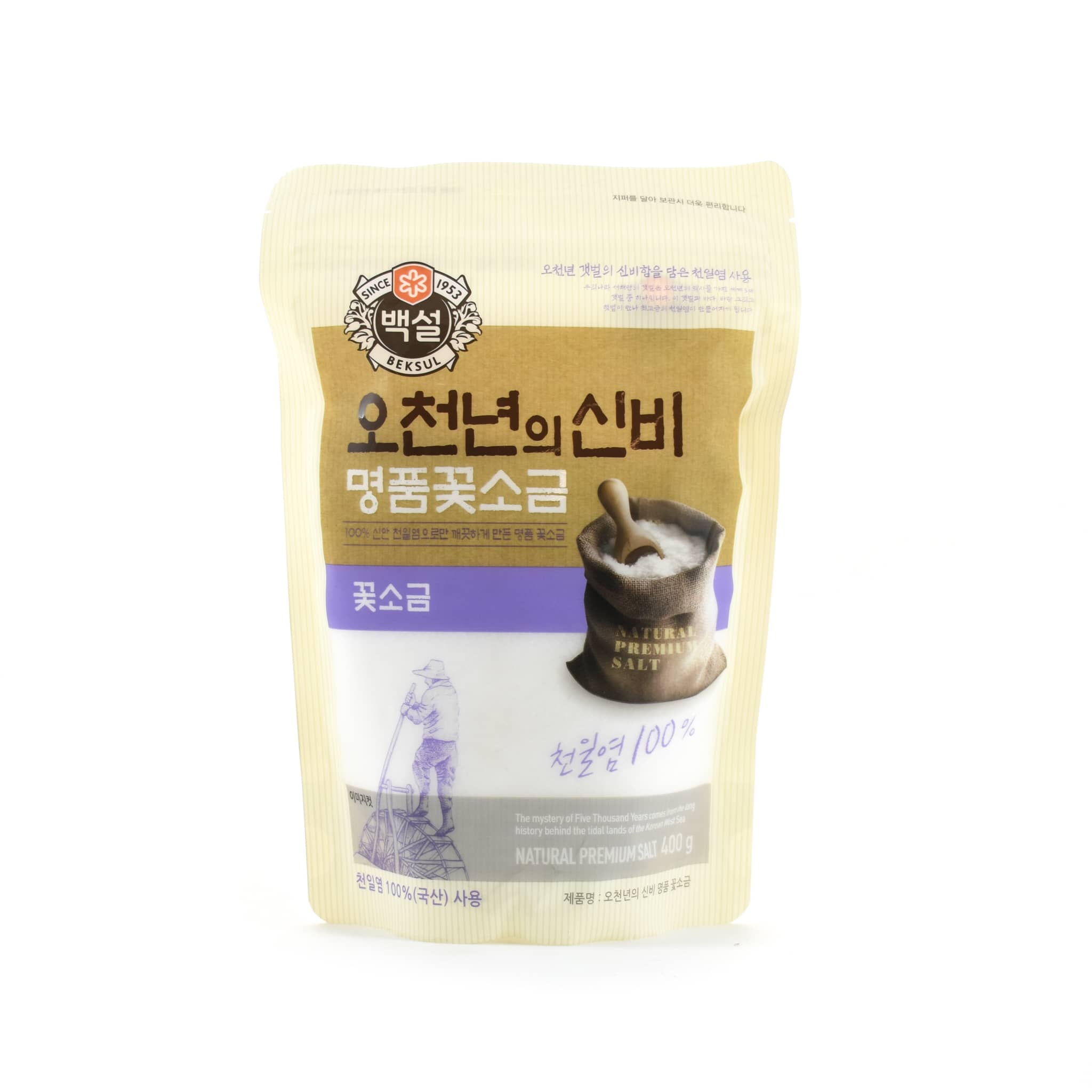 Korean Solar Sea Salt Flakes 400g