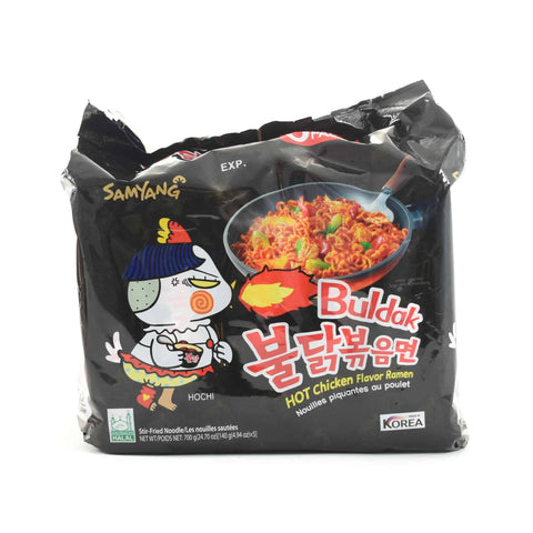 Samyang Hot Chicken "Korean Fire Noodles", 5 x 140g