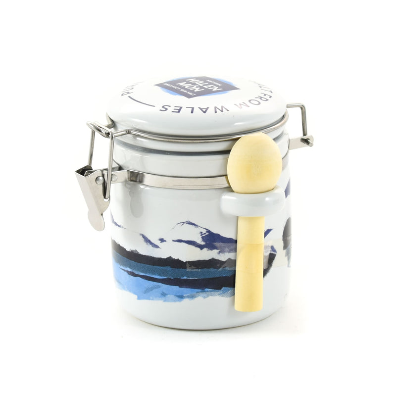 Halen Môn Pure Sea Salt in Watercolour Ceramic Jar 100g