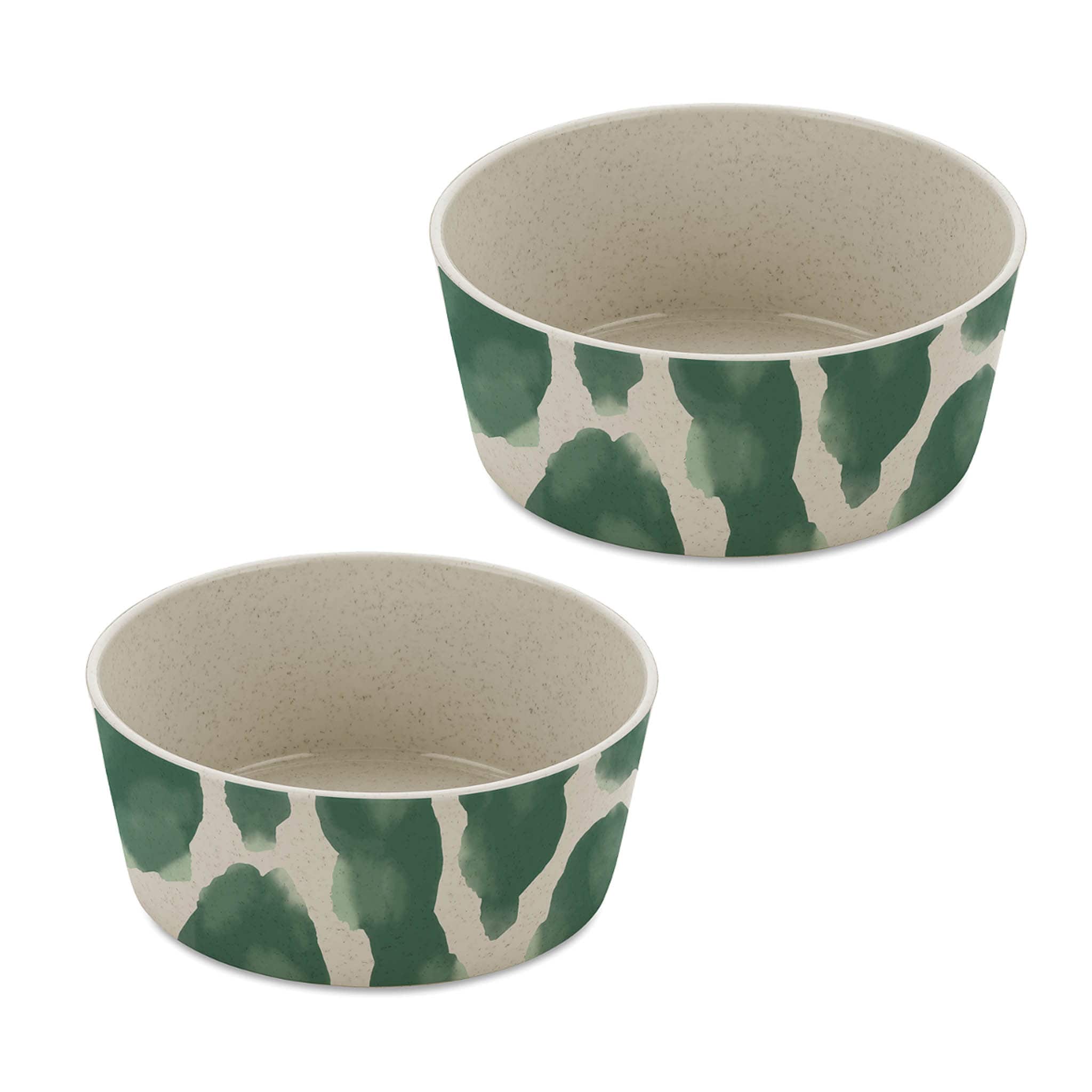 Koziol Green Watercolour Pattern Bowls, Set of 2