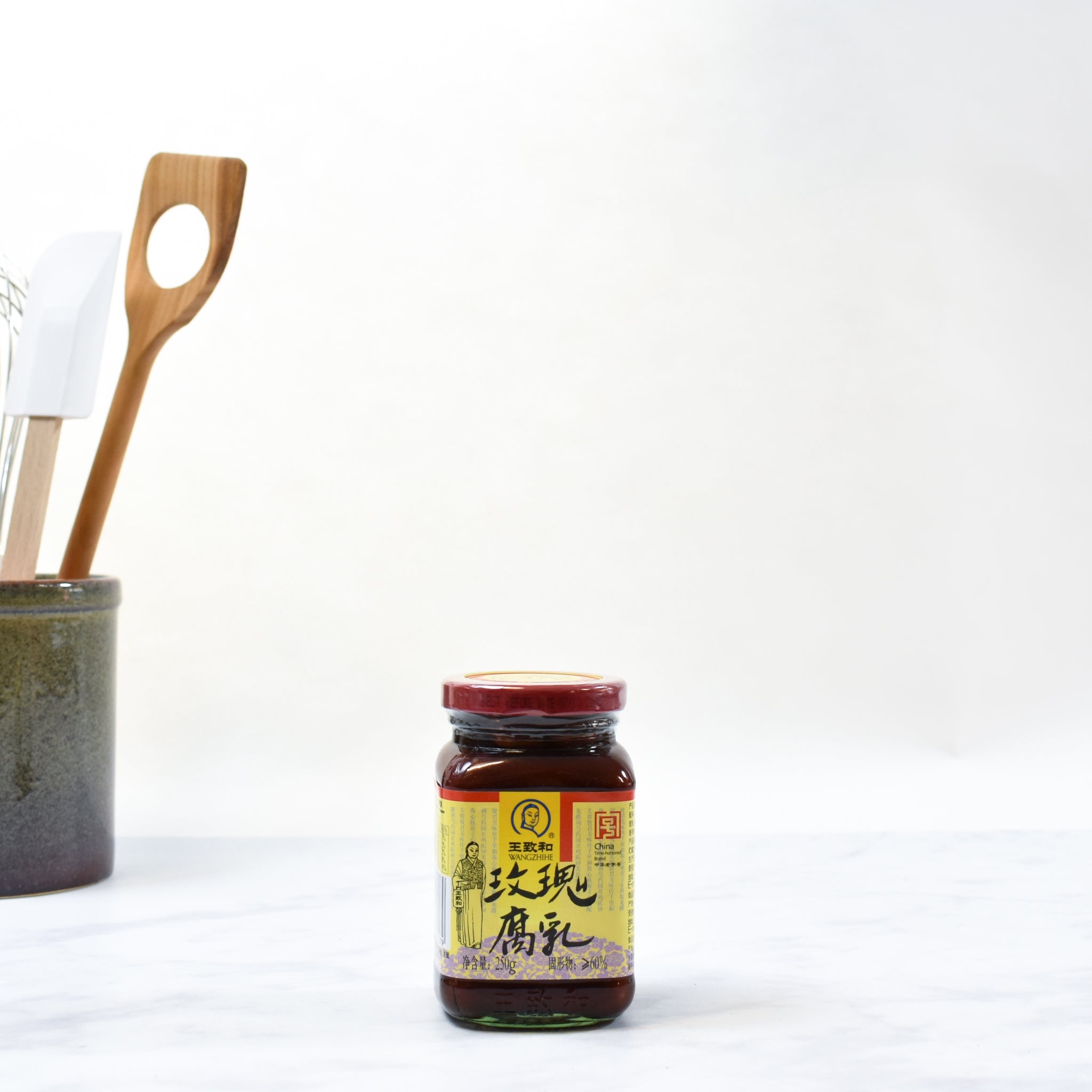 Rose Bean Curd - Preserved Red Beancurd 250g lifestyle photograph
