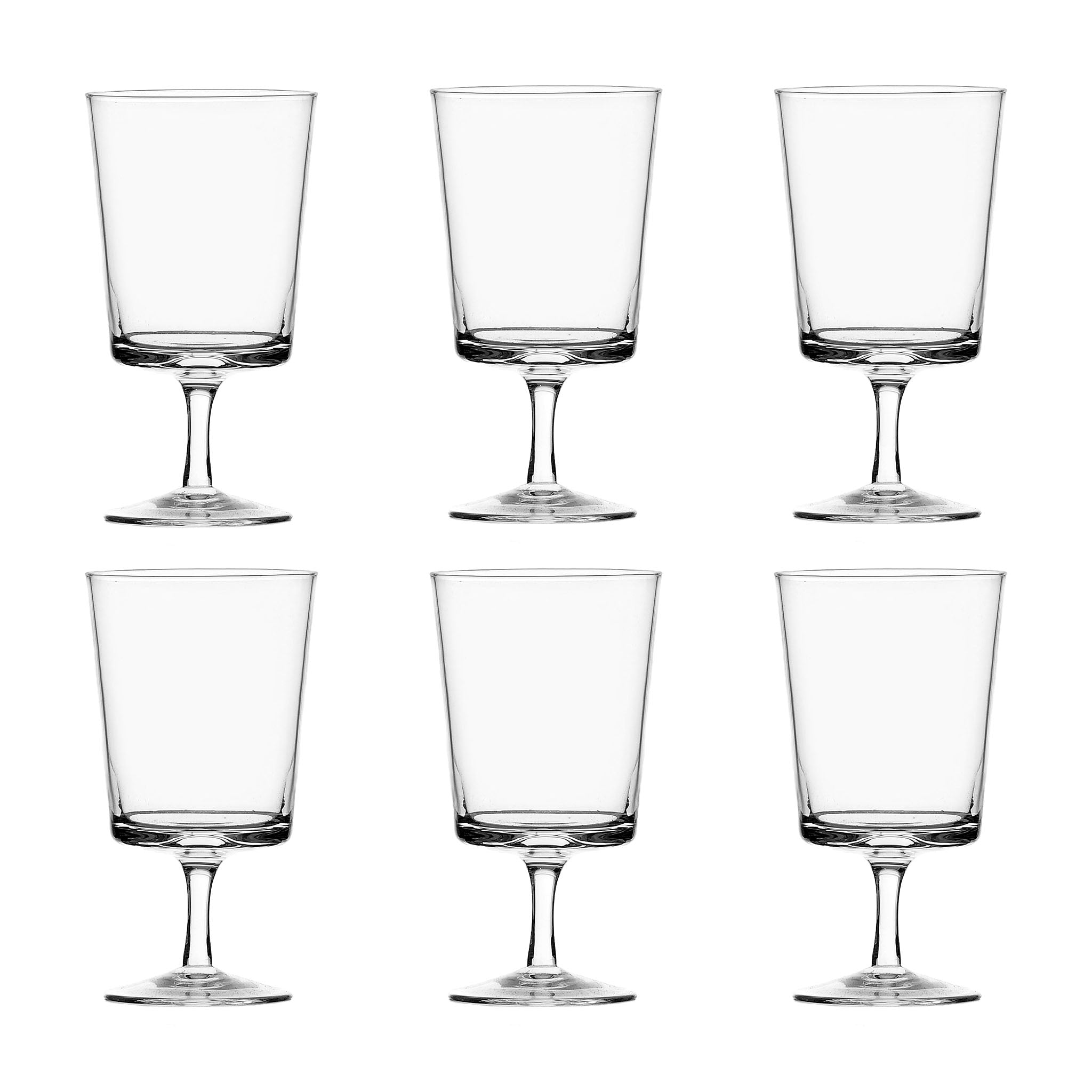 Set of 6 Ichendorf Milano Clear Stemmed Wine Glass