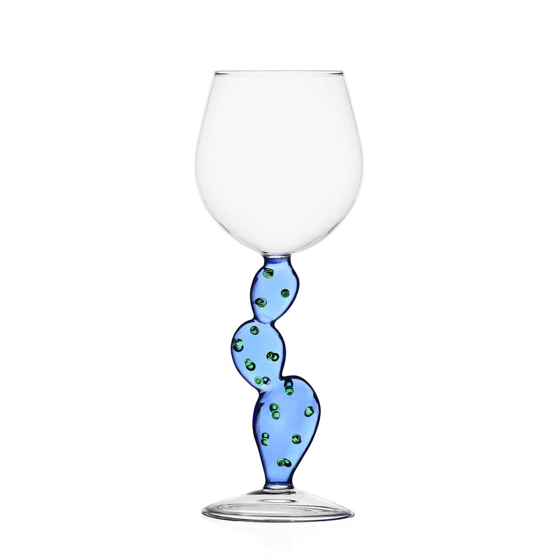 Ichendorf Milano Blue Cactus Wine Glass 350ml