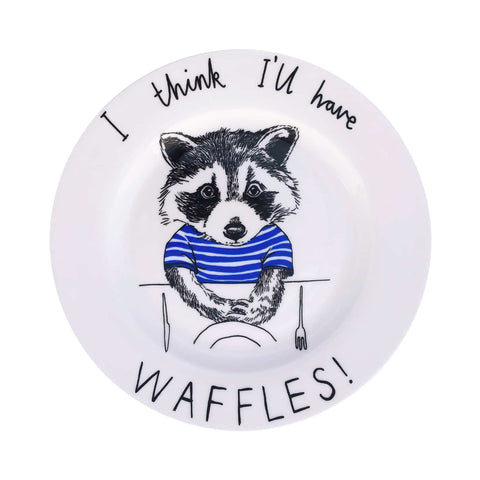 Jimbob Art I Think I'll Have Waffles! Side Plate, 20cm
