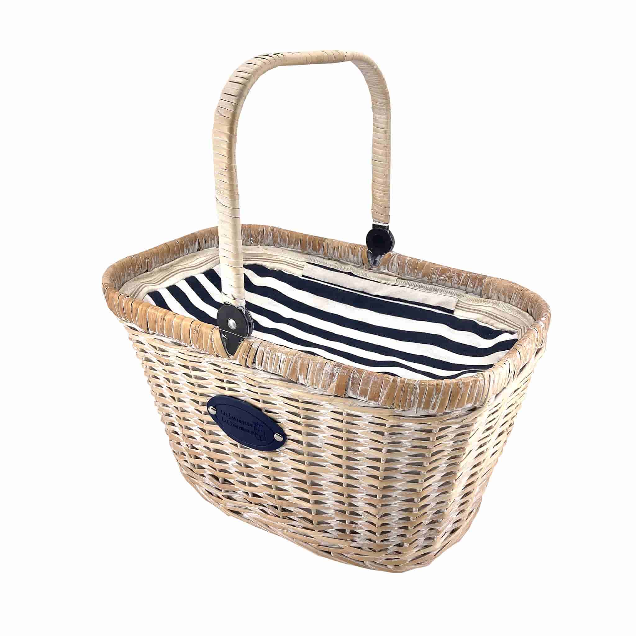 Chantilly Marine Stripe Emtpy Picnic Basket
