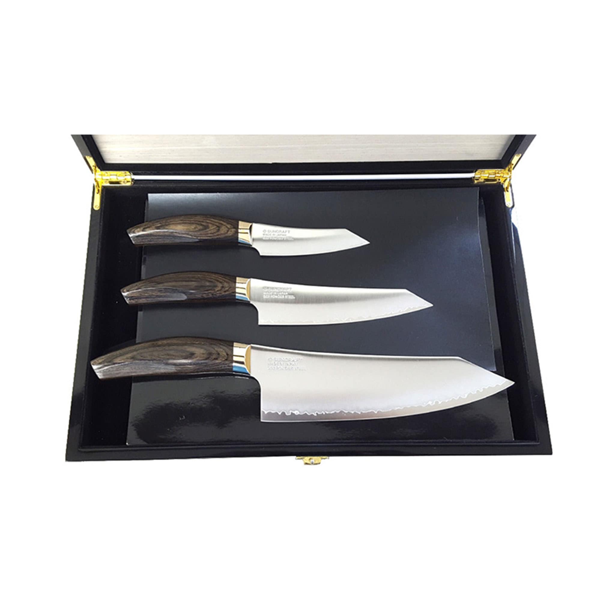 Seki 3 Layer Knife Trio with Wooden Gift Box